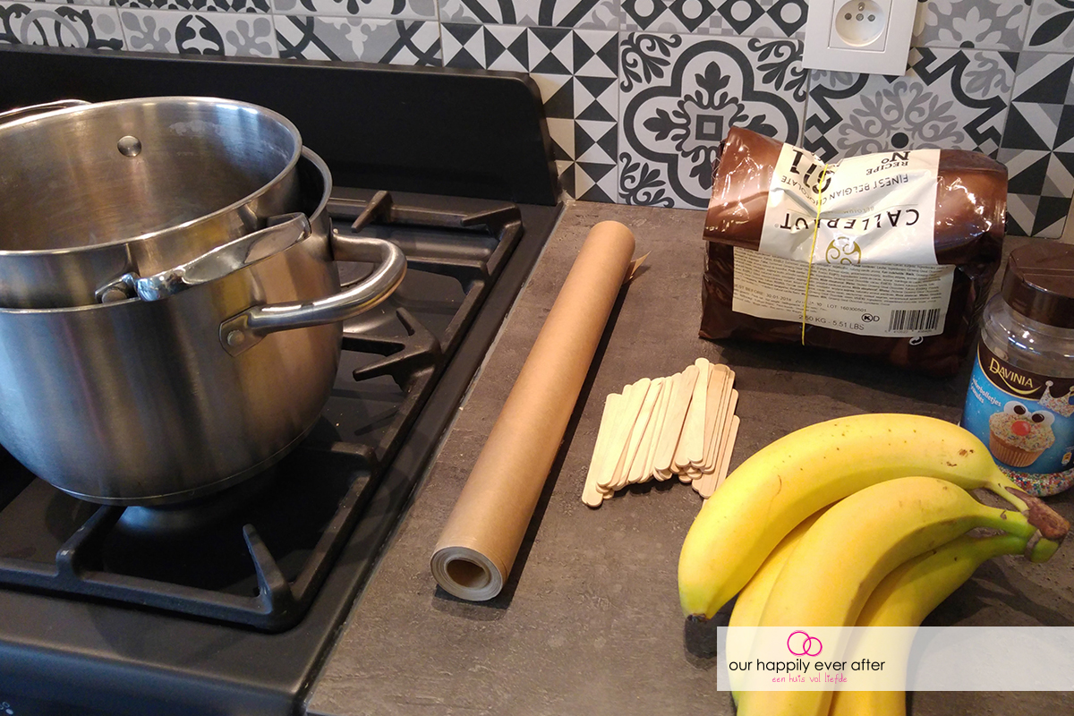 pimp je banaan met chocolade disco snoepjes our happily ever after
