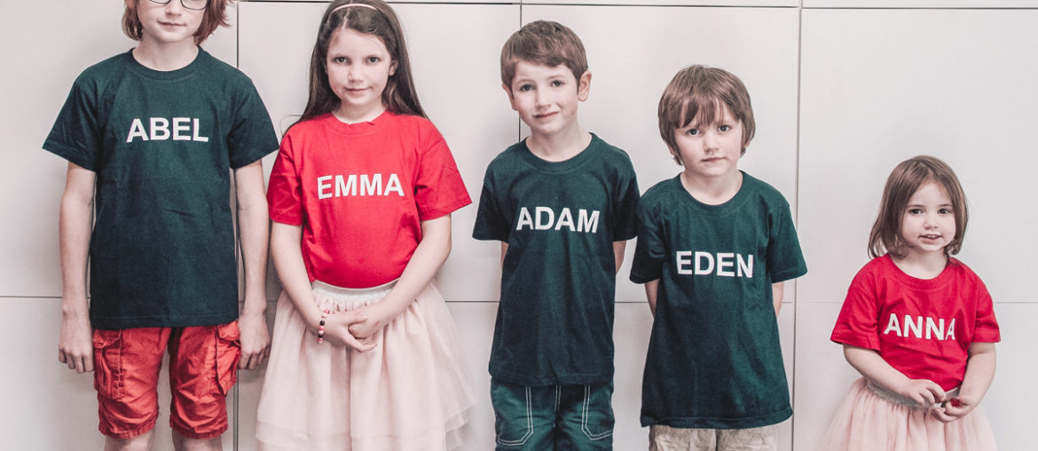 Toffe tip voor matching met het (groot) gezin Digitransfer shirts bedrukken