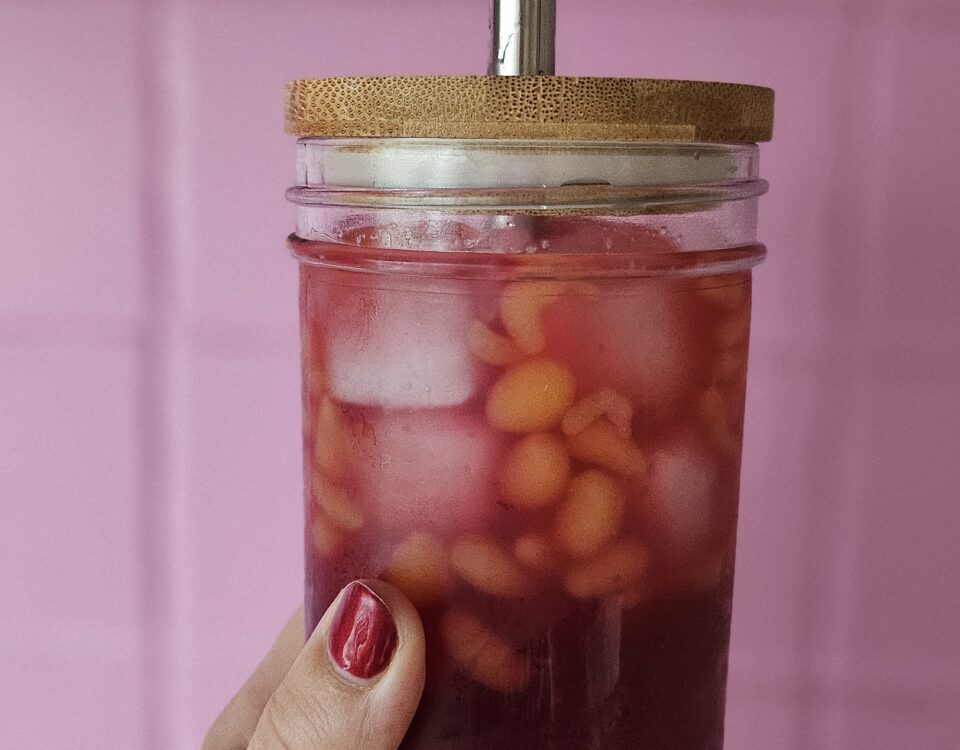 home made bubble tea maken met popping boba